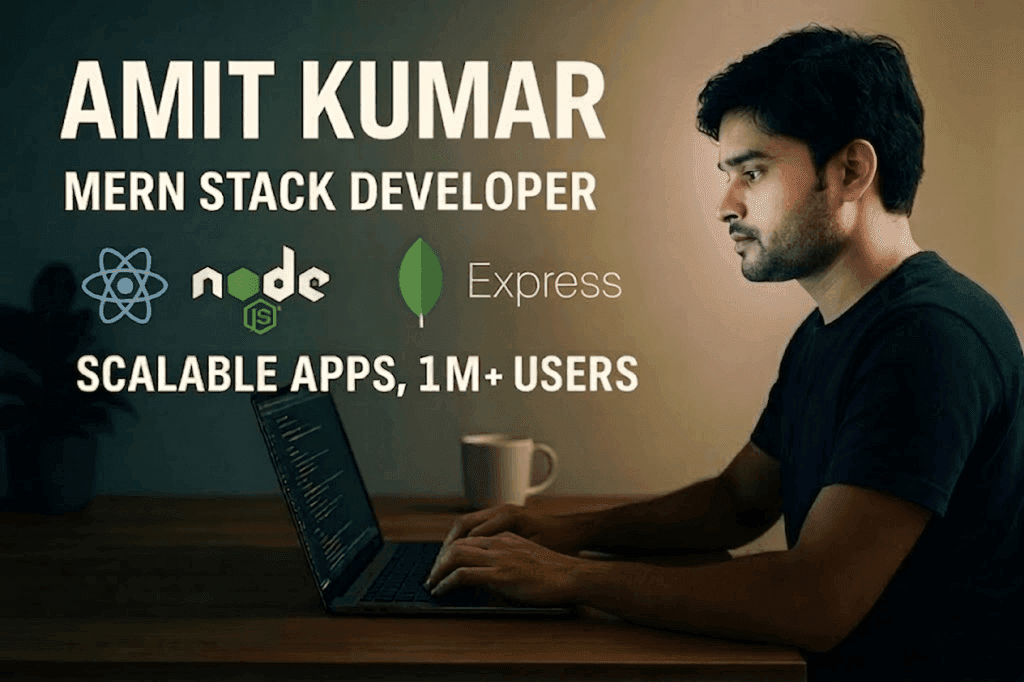 Amit Kumar - MERN Developer Expert and Product Engineer